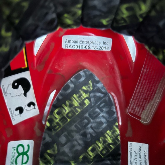 Under Armour Red and Black Camo Helmet - Picture 7 of 8